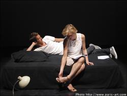 Nathalie Richard et Arnaud Cathrine dans l'adaptation de son roman Le journal intime de Benjamin Lorca paru chez Verticales